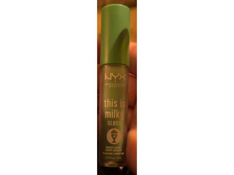 NYX Professional Makeup This Is Milky Gloss, 15 Mint Chocolate Chip Shake, 0.13 fl oz/4 mL
