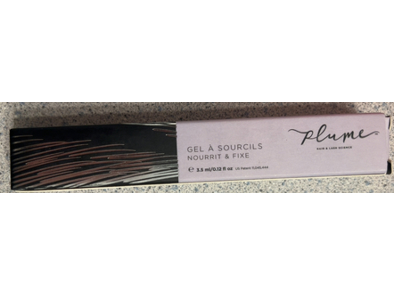 Plume Nourish & Set Brow Gel, Endless Midnight, 0.12 fl oz/3.5 mL