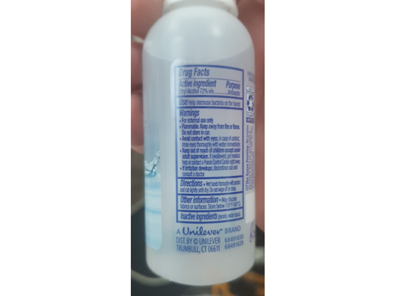 Suave Hand Sanitizer Spray, Clean & Fresh, 2 fl oz/59 mL