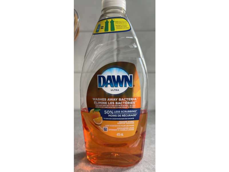 Dawn Ultra Hand & Dishwashing Liquid, Orange Scent, 473 mL