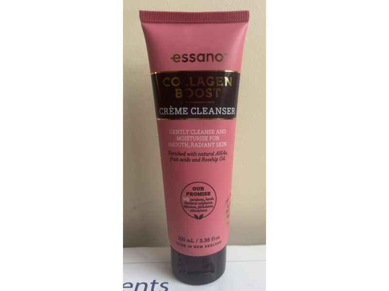 Essano Collagen Boost Creme Cleanser, 3.38 fl oz/100 mL