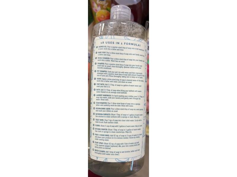 H-E-B Field & Future 18-In-1 Castile Soap, Unscented, 32 fl oz/946 mL