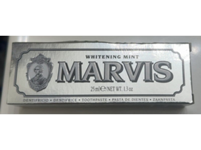 Marvis Toothpaste, Whitening Mint, 1.3 oz/25 mL