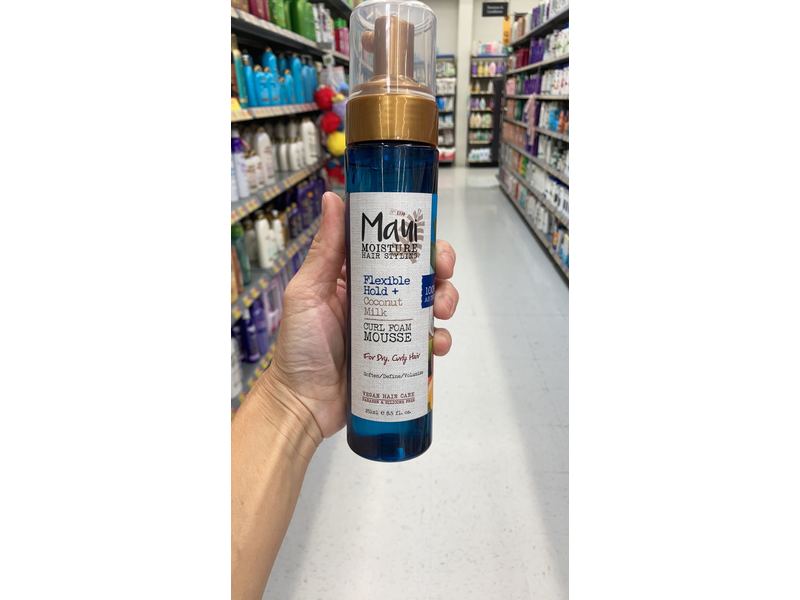 Maui Moisture Flexible Hold + Coconut Milk Curl Foam Mousse, 8.5 fl oz/251 mL