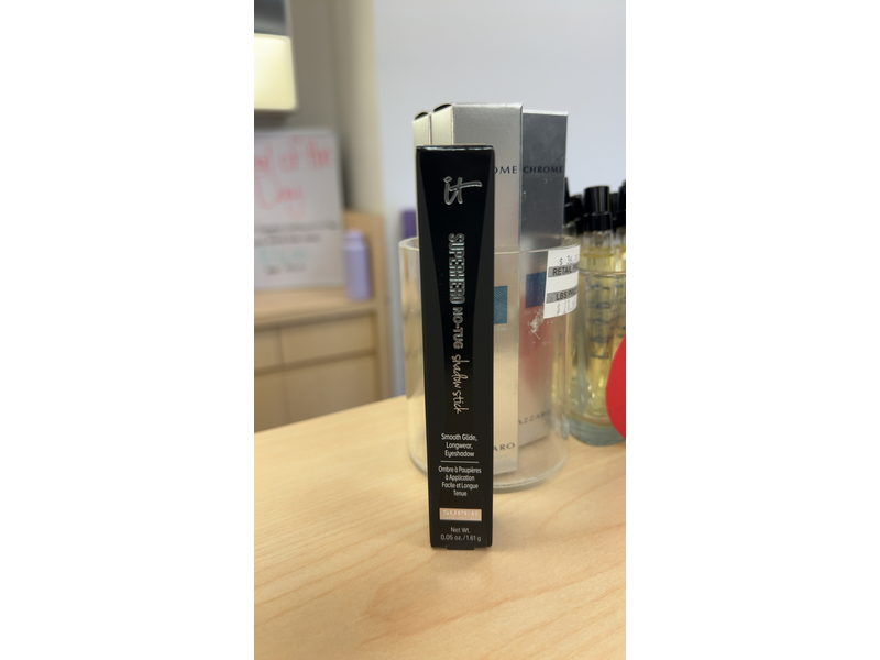 IT Cosmetics Superhero No-Tug Waterproof Eyeshadow Stick, Courageous Cream, 0.05 oz