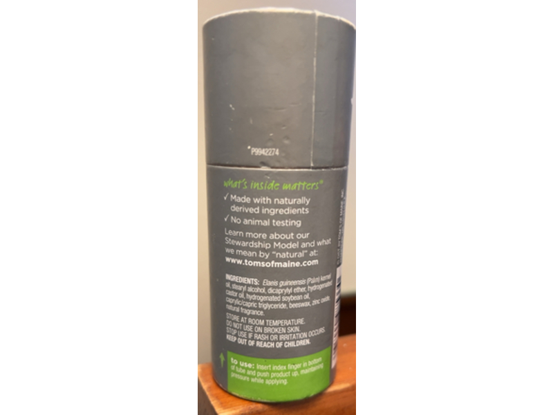 Tom's Of Maine Natural Strength Deodorant, Cedar Peak, 2.0 oz/56 g, Pack Of 3