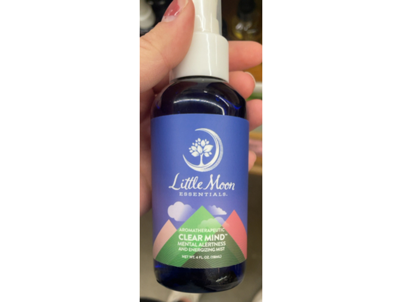 Little Moon Essentials Aromatherapeutic Clear Mind Mental Alertness & Energizing Mist, 4 fl oz/118 mL