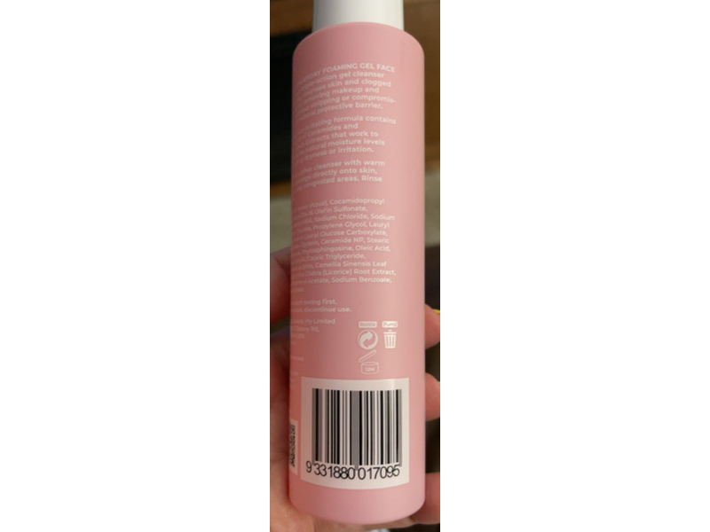 Mco Beauty Everyday Foaming Gel Face Cleanser, 5.07 fl oz/150 mL