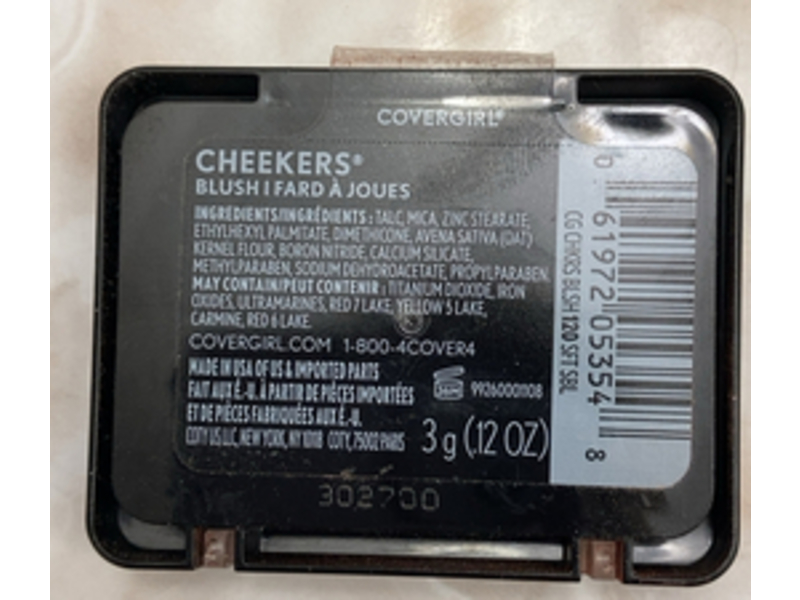 Covergirl Cheekers Blush, 120 Soft Sable 0.12 oz/3 g