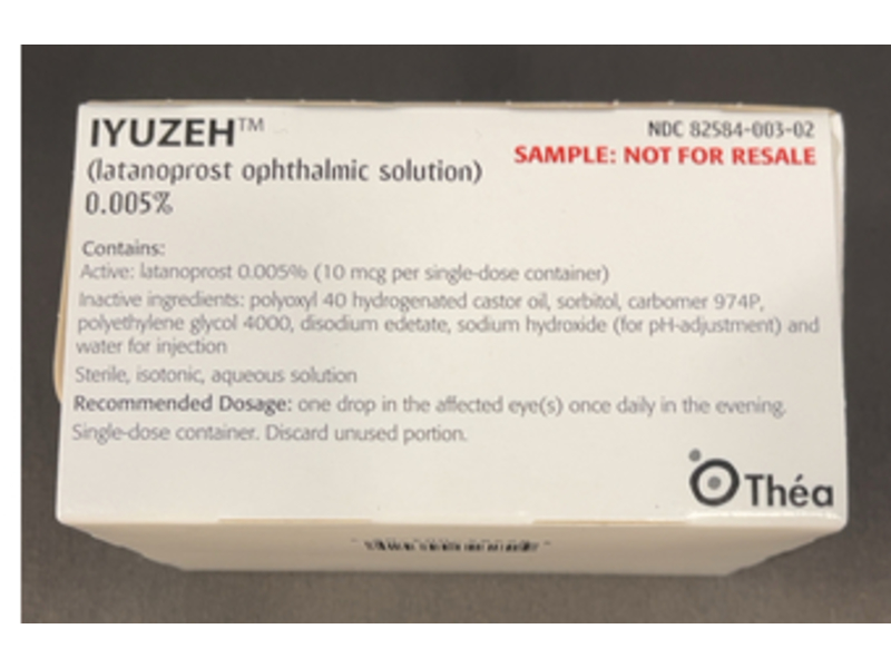 Iyuzeh (Latanoprost Ophthalmic Solution) 0.005%, 0.2 mL, Thea (Rx)