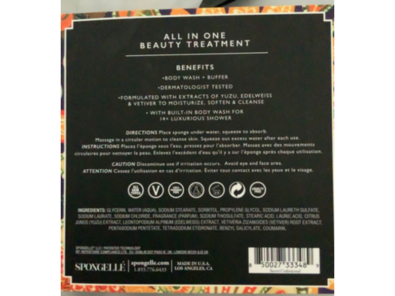 Spongelle Body Wash, Sweet Cedarwood, 3 oz/85 g