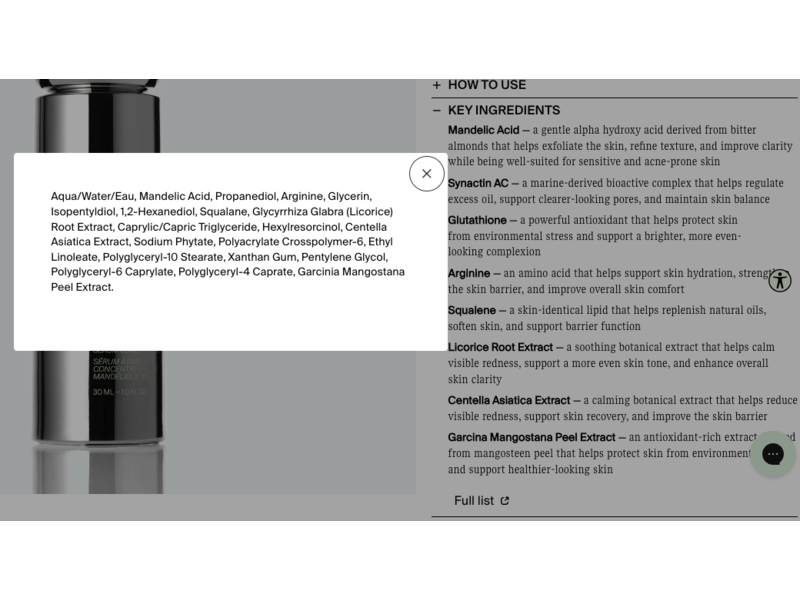 Reale Active Go Deep Serum Concentrate, 8% Mandelic Acid, 1fl oz/30 mL