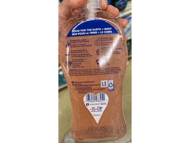 Softsoap Lustrous Glow Exfoliating Body Wash Gel, Rose & Vanilla, 32 fl oz/946 mL,