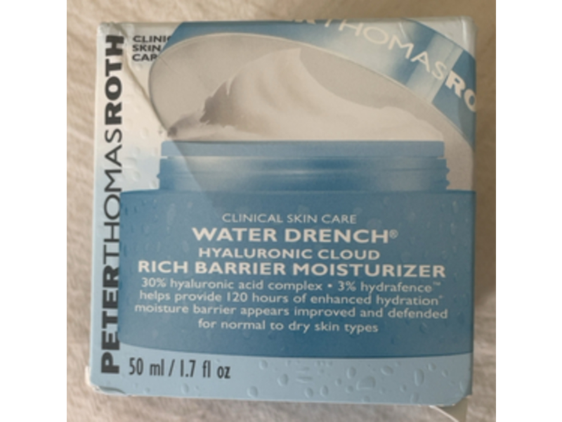 Peter Thomas Roth Hyaluronic Cloud Rich Barrier Moisturizer, Water Drench, 1.7 fl oz/50 mL