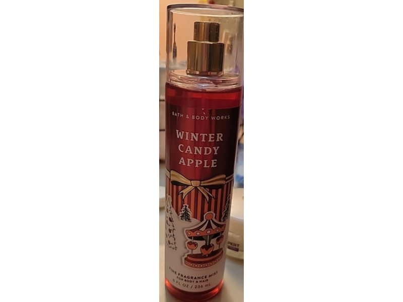 Bath & Body Works Fine Fragrance Mist, Winter Candy Apple, 8 fl oz/236 mL.