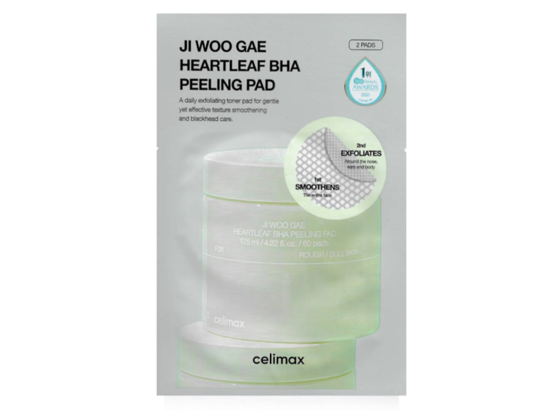 Celimax Ji Woo Gae Heartleaf BHA Peeling Pad, 0.14 fl oz/4.4 mL, 2 Count