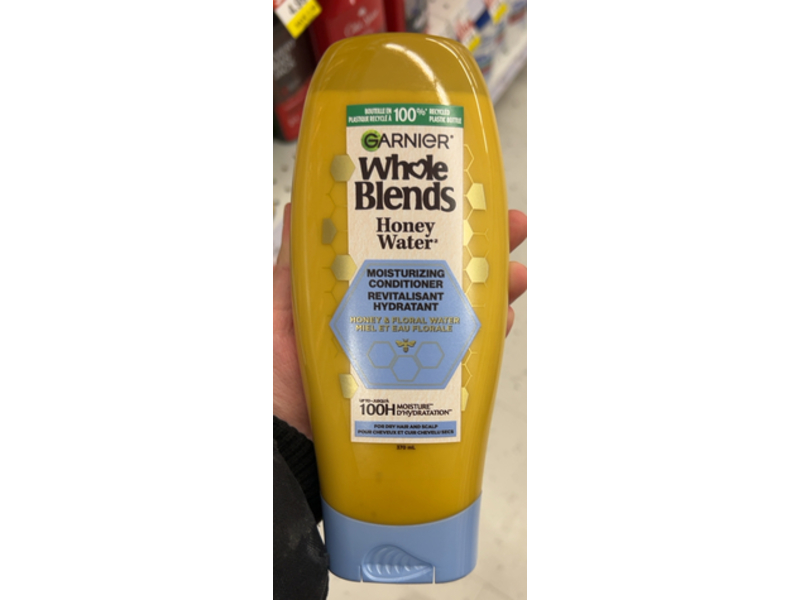 Garnier Whole Blends Moisturizing Conditioner, Honey Water, 370 mL