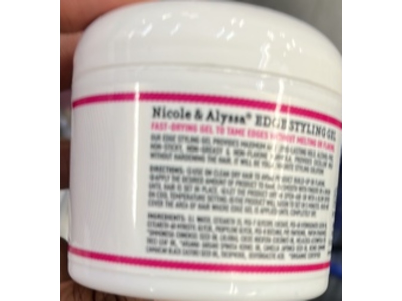 Nicole & Alyssa Edge Styling Gel, Extreme Hold, 4 fl oz/113 g