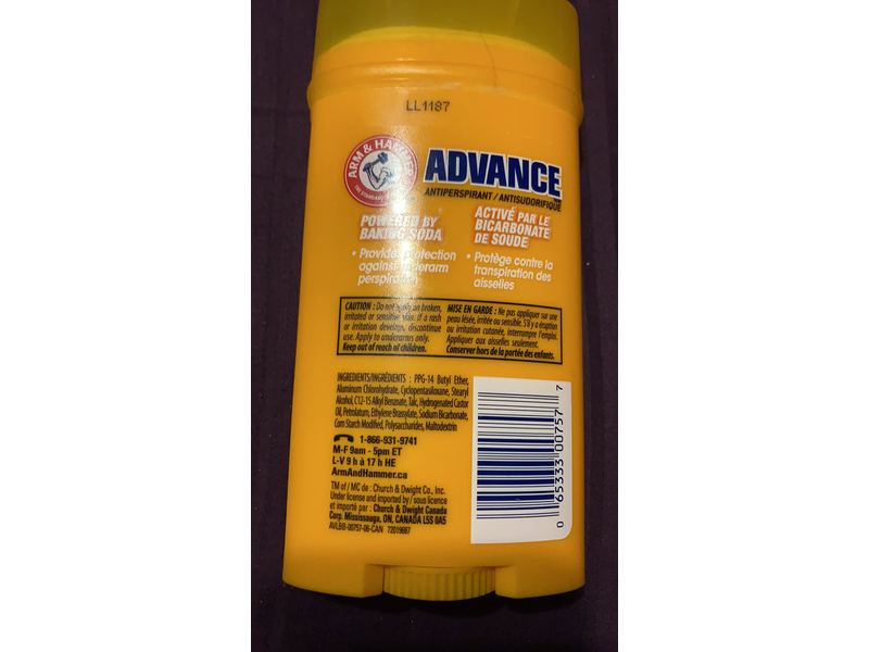 Arm & Hammer Advance Antiperspirant, 73 g