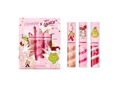 ColourPop x The Grinch Dr.Seuss Merry Grinchmas Swirl Lip Gloss Kit, 0.21 oz/6 g, 3 Count