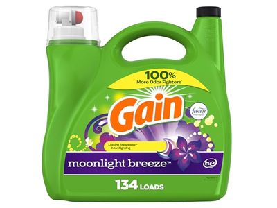 Gain Liquid Laundry Detergent, Moonlight Breeze, 134 Loads, 194 fl oz/5.73 L