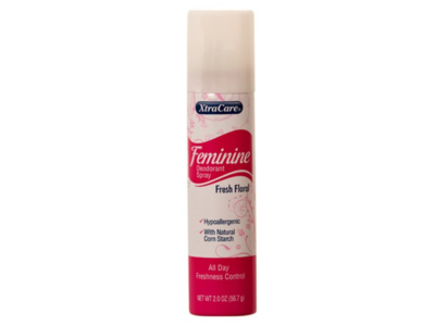 Xtra Care Feminine Deodorant Spray, Fresh Floral, 2 oz/56.7 g