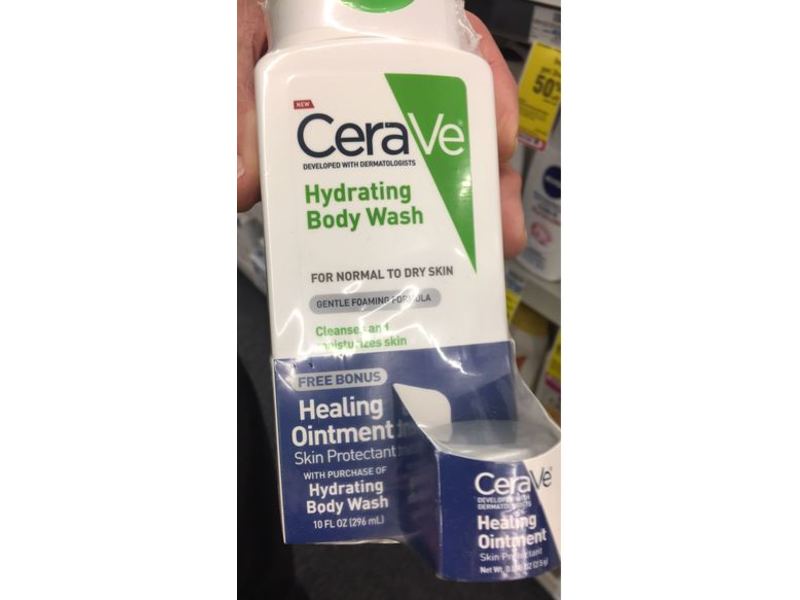 Cerave Hydrating Body Wash, Normal To Dry Skin, 10 o z/296 mL