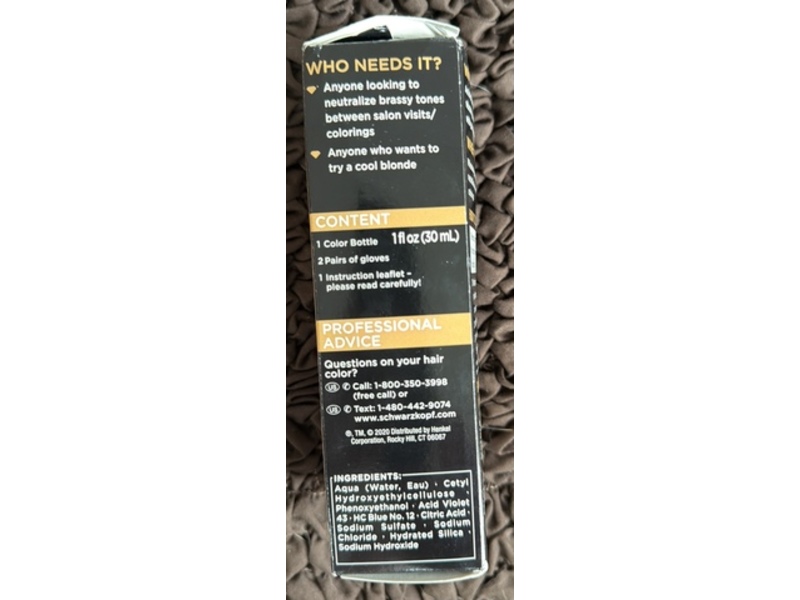Schwarzkopf Color Boost Color Vibrancy Booster, Cool Blonde, 1 fl oz/30 mL