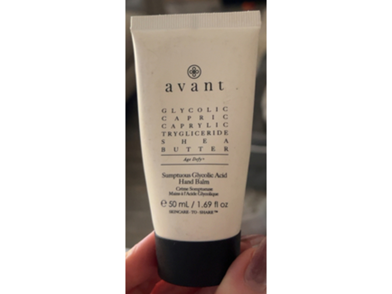 Avant Skin Care Hand Balm, Sumptuous Glycolic Acid, 1.69 fl oz/50 mL