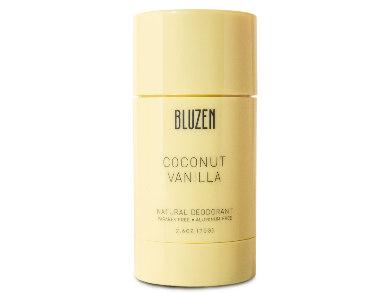 Bluzen Natural Deodorant, Coconut Vanilla, 2.6 oz/75 g