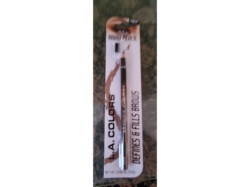 L.A. Colors Define & Fill Brow Pencil, Medium Brown, 0.05 oz/1.5 g