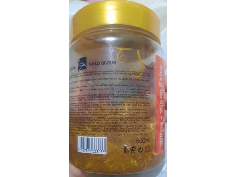 Bioluxe Scrub, Gold, 500 mL