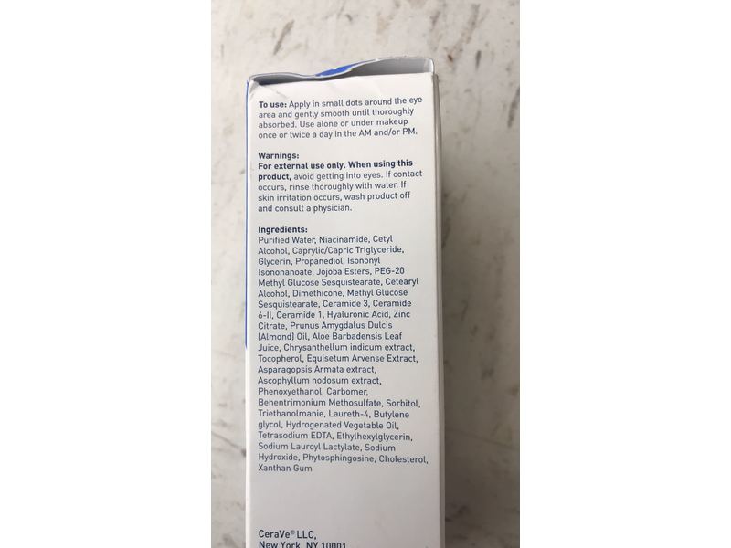 CeraVe Eye Repair Cream, 0.5 oz (14.2 g)