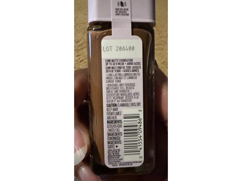 Maybelline Super Stay Lumi-Matte Foundation, 370, 1fl oz/30 mL