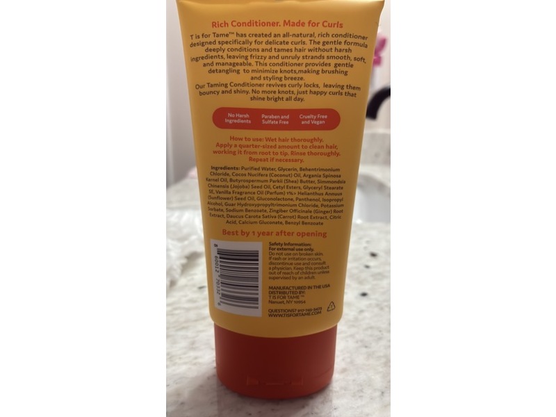 T is For Tame Taming Conditioner, 5.07 fl oz/150 mL, Pack Of 2