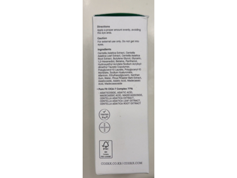 Cosrx Pure Fit Cica Serum, 1.01 fl oz/30 mL