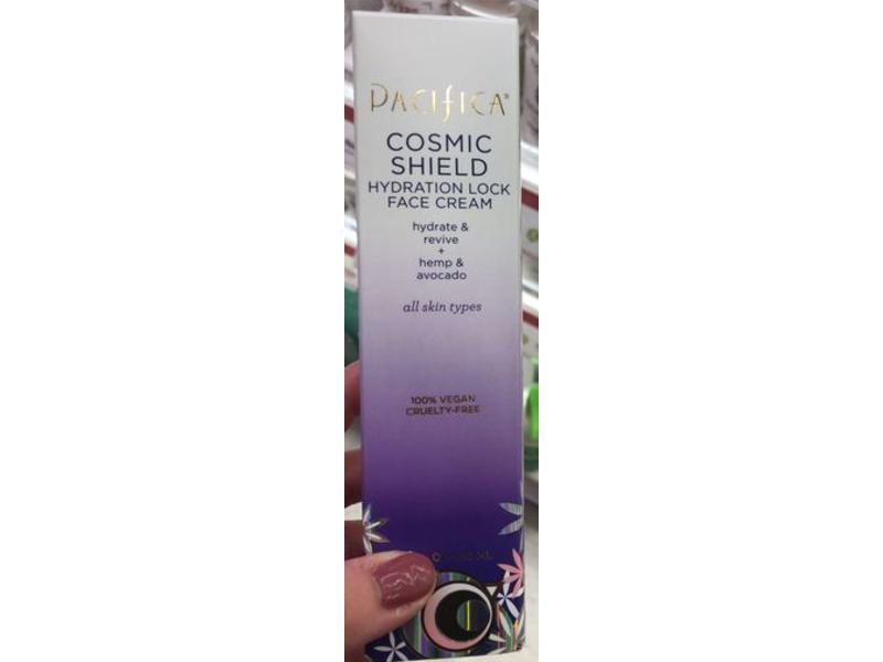 Pacifica Cosmic Shield Hydration Lock Face Cream, Hydrate & Revive, Hemp & Avocado, 1.7 fl oz/50 mL