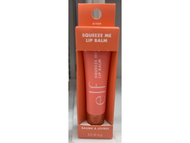 e.l.f. Squeeze Me Lip Balm, Strawberry, 0.21 oz/6 g