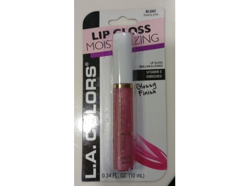 L.A. Colors Lip Gloss, Dreamy Pink, 0.34 fl oz/10 mL