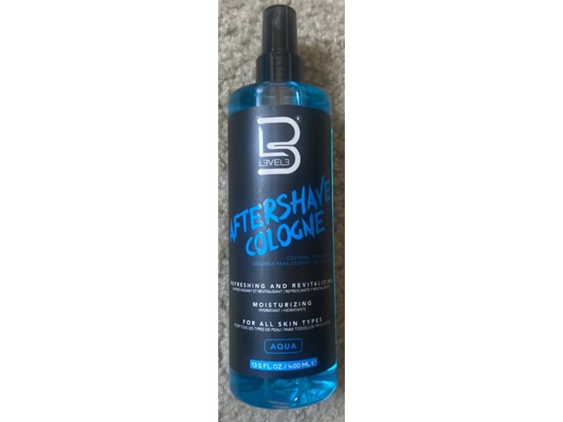 L3 Level 3 After Shave Cologne, Aqua, 13.5 fl oz/400 mL