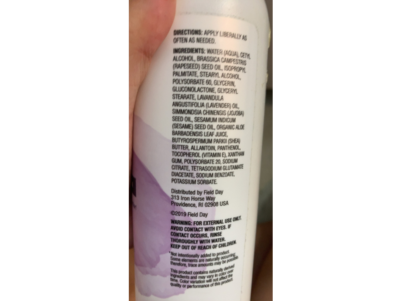 Field Day Hand & Body Lotion, Lavender, 16 fl oz/473 mL
