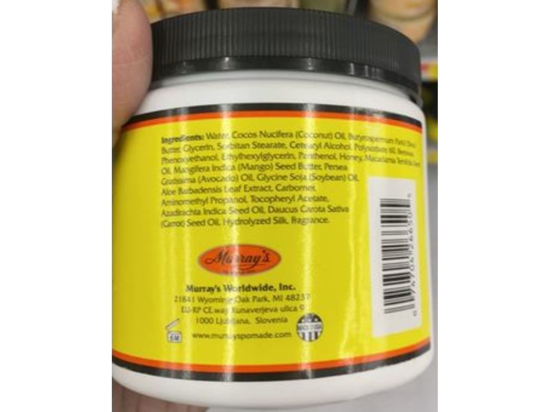 Murray's Beeswax Honey Whip Curl Enhancer, Honey, Coconut Oil & Shea Butter, 16 oz/453 g