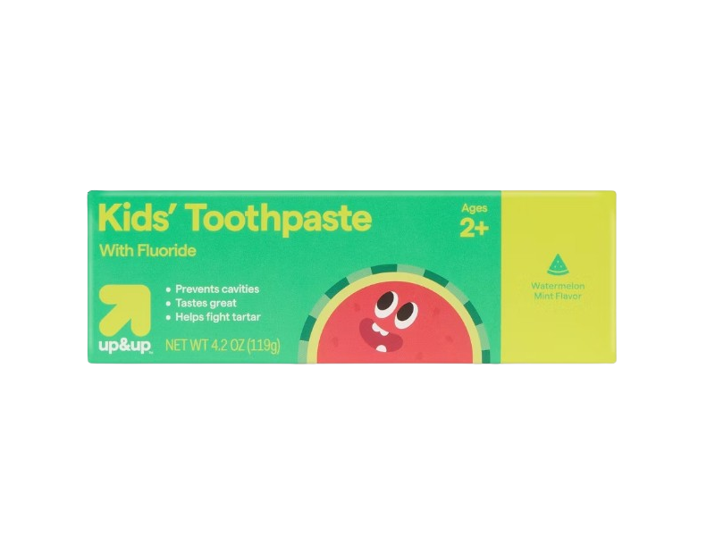 up&up Kids Toothpaste, Fluoride, Watermelon Mint Flavor, 4.2 oz/119 g