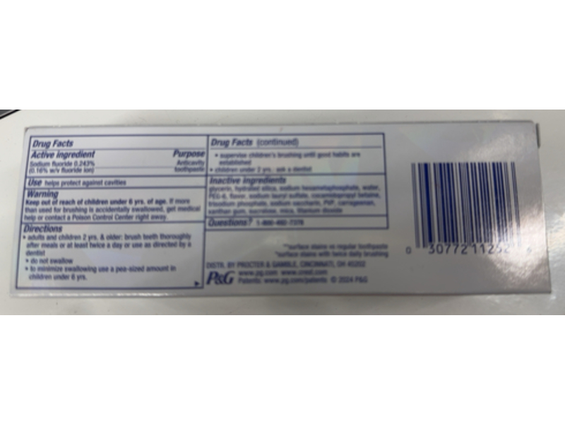 Crest 3D White Brilliance Toothpaste, Vibrant Peppermint, 4.6 oz/130 g, Pack Of 3