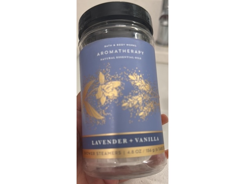 Bath & Body Works Aromatherapy Shower Steamer Tablets, Lavender + Vanilla, 4.8 oz/136 g, 6 Count