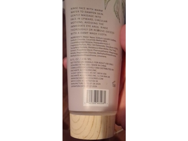 Body Prescriptions Face Wash, Tea Tree, 8 fl oz/236 mL