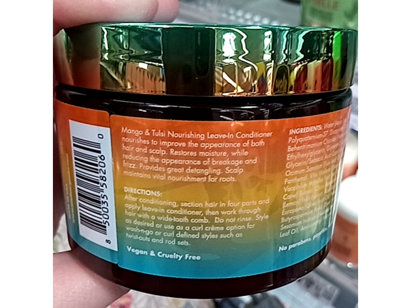 Mielle Nourishing Leave-In Conditioner, Mango & Tulsi, 12 oz/340 g