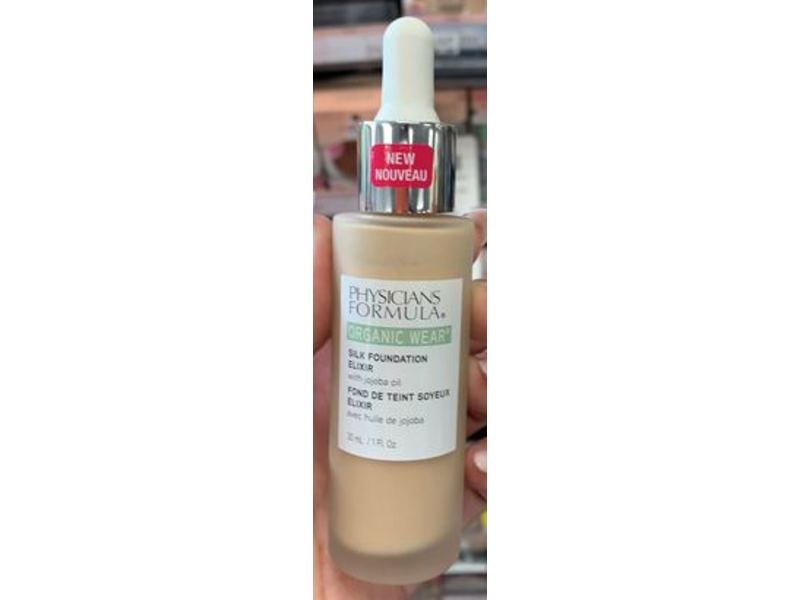 Physicians Formula Organic Wear Silk Foundation Elixir, 02 Fair To Light, 1 fl oz/30 mL