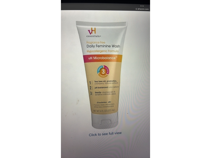 vH Essentials Daily Feminine Wash, 6 fl oz/177 mL