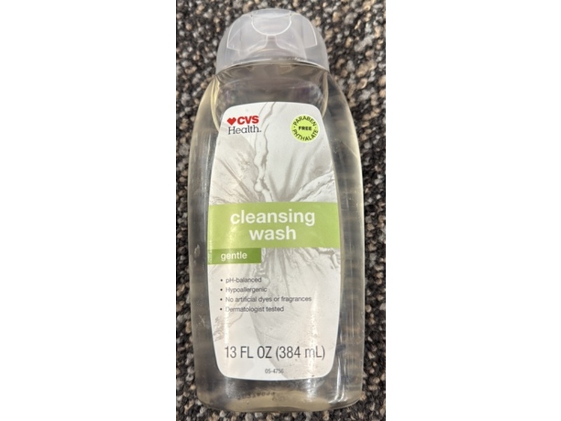 CVS Health Cleansing Wash, Gentle, 13 fl oz/384 mL